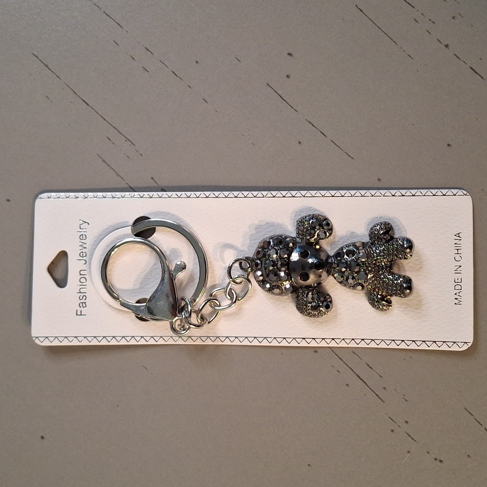 Silver Poodle Keychain/Purse Charm 10 Available - Picture 2 of 5